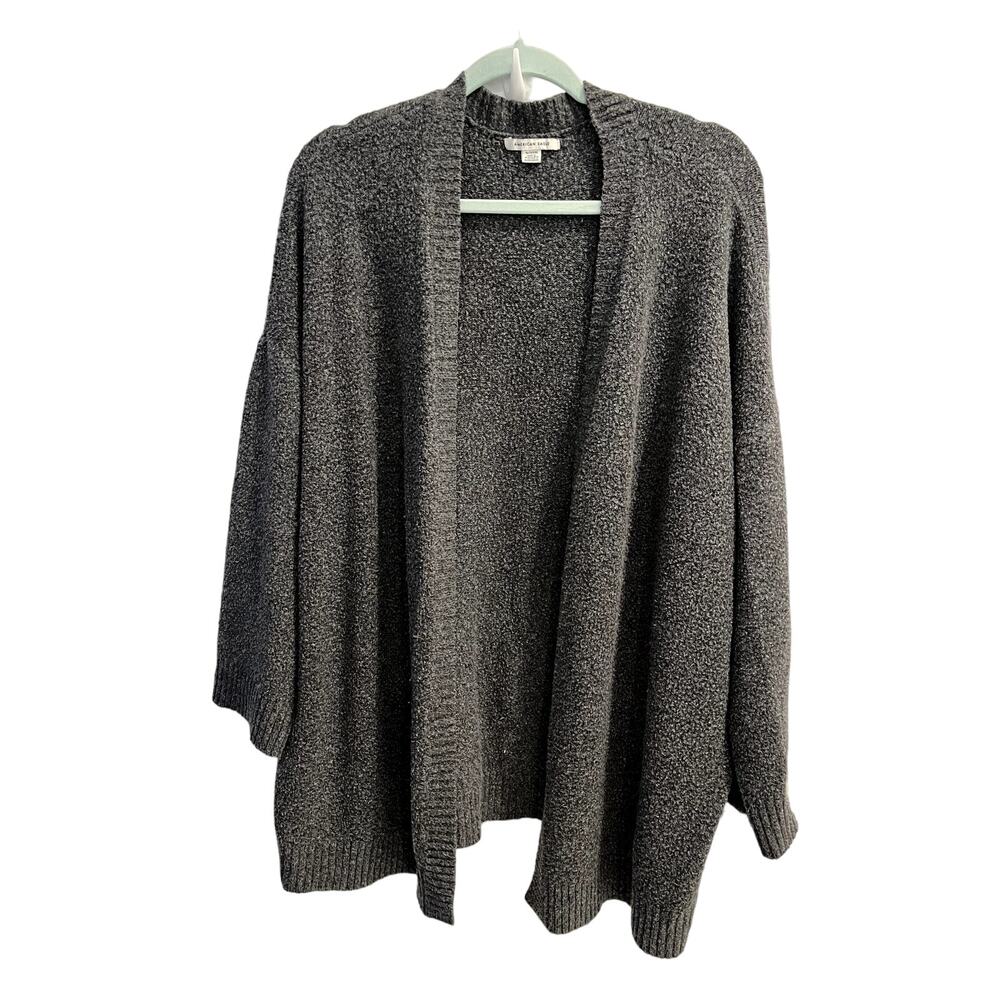American Eagle Open Front Dark Gray Cardigan Sweater Size XL Extra Large